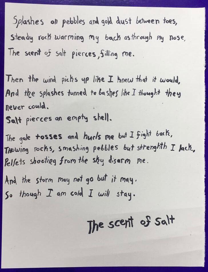 Scent of salt poem